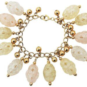 Vintage 1960s Napier Pastel Charm Bracelet